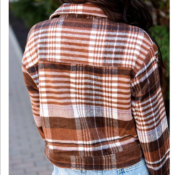 Dottie Couture Cropped Plaid Jacket - Picture 3 of 3